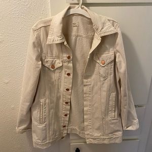 Able Lennon Boyfriend Jacket- white/off-white
